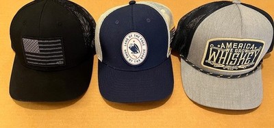 Lot of 3 Hooey / Rural Cloth / Local Crowns branded Trucker hats Adjustable 