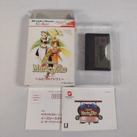 Japanese Alchemist Marie & Elie WonderSwan Color Complete in Box CIB US Seller