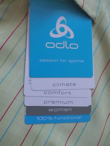 CAMICIA DA GOLF ODLO 501761 NUOVA CON ETICHETTE CAMICETTA AD ASCIUGATURA RAPIDA LEGGERA GRANDE - Foto 3 di 5