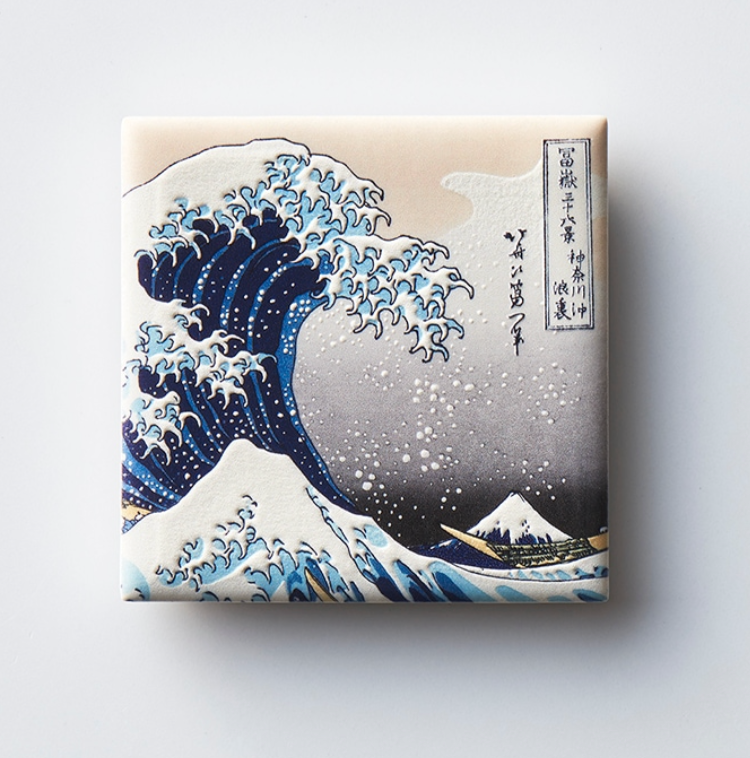 Magnet Ukiyo-e Hokurai Katsushika Japan brand ceramics Mino ware