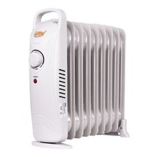 Oil Filled Radiator Portable Electric Heater Thermostat 1000W  220-240v