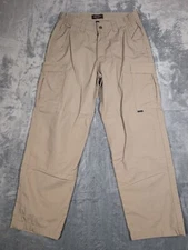 Tru-Spec 24-7 Series Beige Rip-Stop Tactical Cargo Pants Police Fire Size 34x32