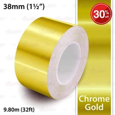 PinStriping Pin Stripe Adhesive Tape SOLID Line Decal Vinyl Sticker CHROME GOLD