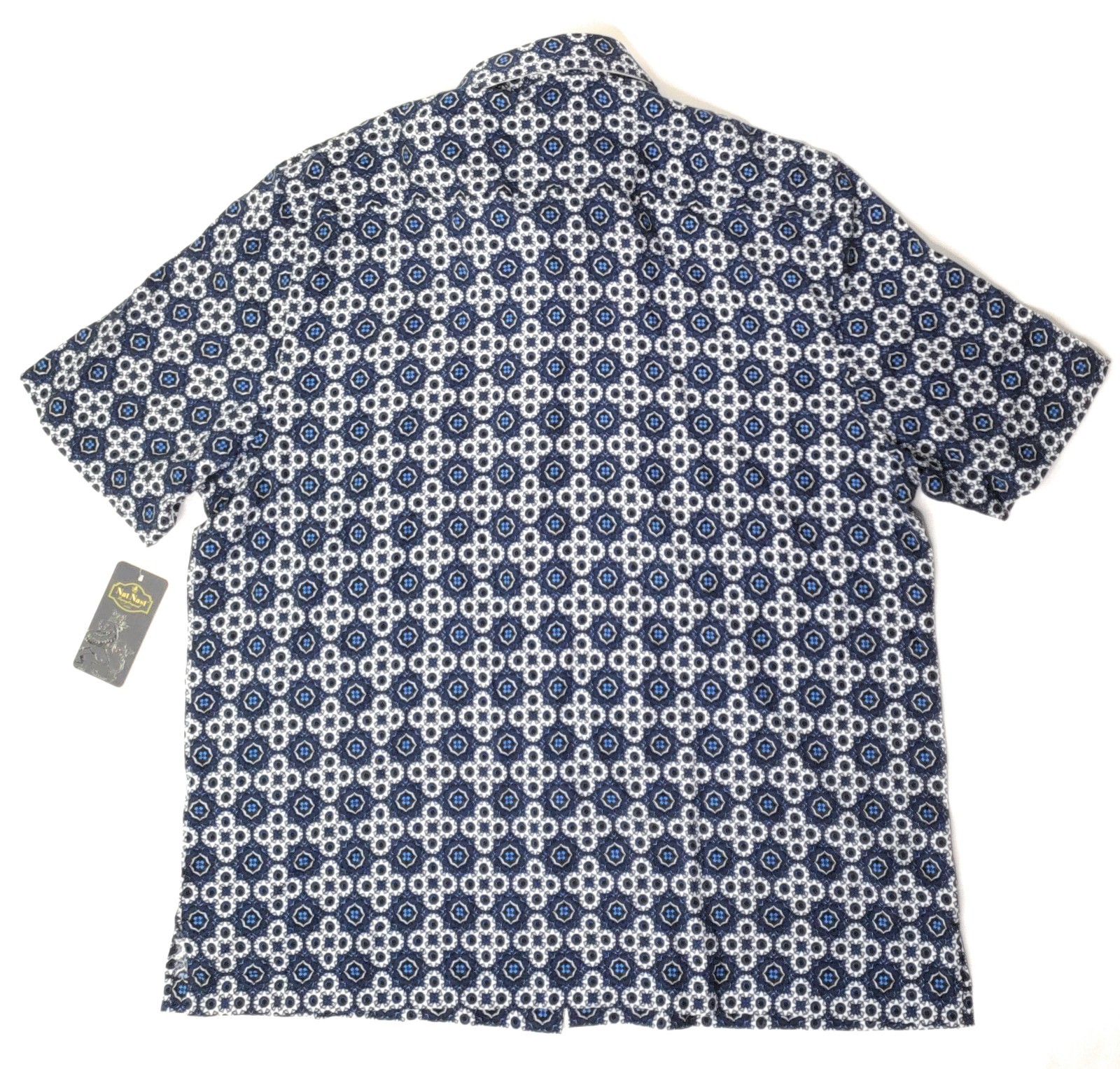Nat Nast Uomo Shirt Button Front Printed Size Large Nat blu Printed Front MSRP 155 fc5af0 Nat Nast Uomo Shirt Button Front Printed Size Large Nat blu Printed Front MSRP 155 fc5af0