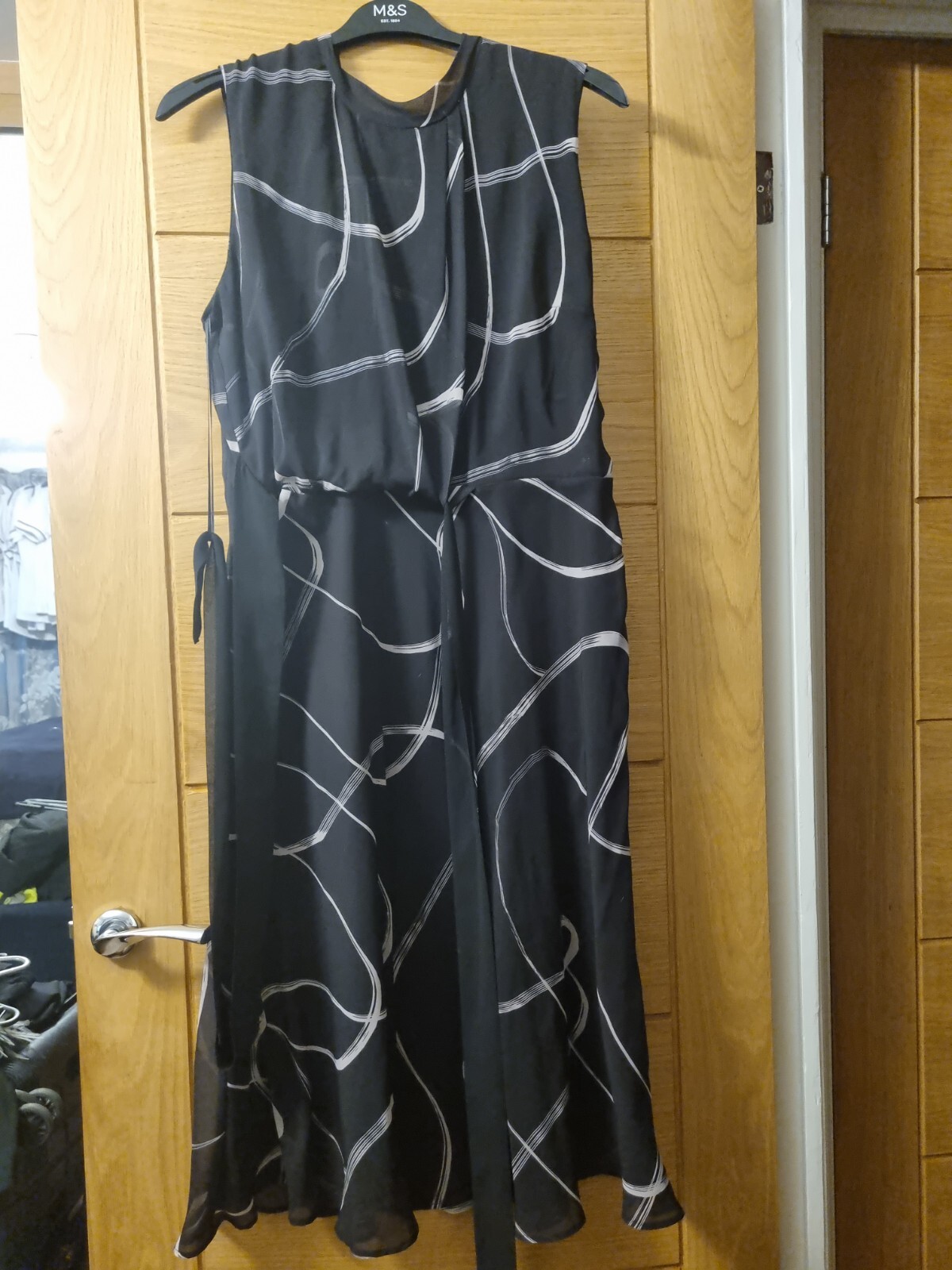 House Of Fraser Linea Leonie Swirl Print Dress Size 18 eBay