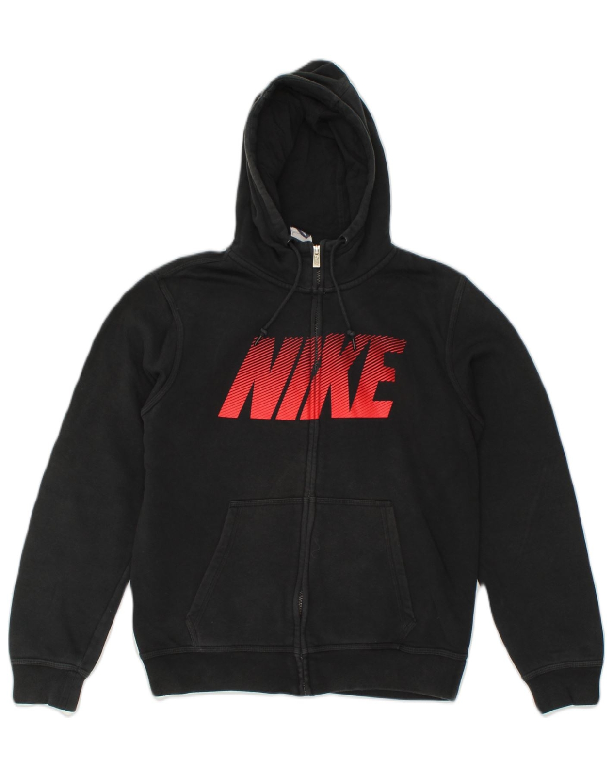 NIKE Mens Graphic Zip Hoodie Sweater Small Black Cotton RQ09 eBay