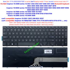 US Non-backlit Keyboard For Dell Inspiron 15 5000 5542 5545 5547 5551 5555 5558