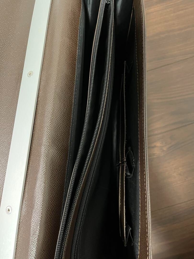 PORSCHE DESIGN Briefcase Leather Business Bag Dark Brown PORSCHE DESIGN Briefcase Leather Business Bag Dark Brown