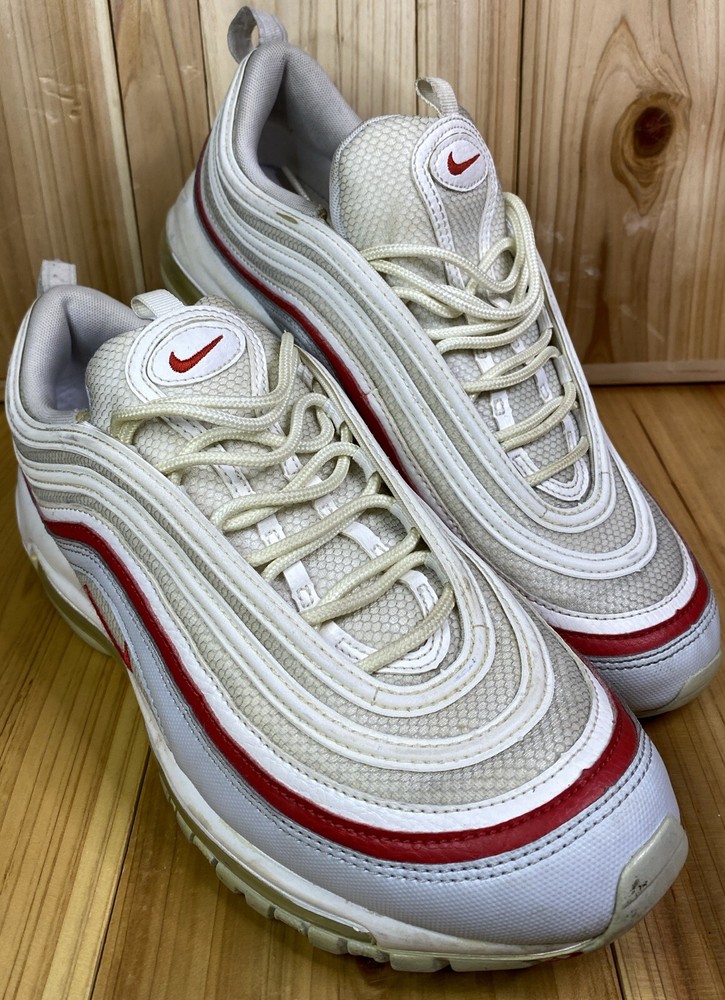 Nike Air Max 97 Men Size 11 White Platinum Red AR5531-002