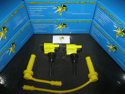 YELLOW JACKETS COIL PACKS MITSUBISHI EVOLUTION EVO 4 5 6 7 8 9 - 2 YEAR WARRANTY