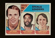 1975 Topps Basketball STEALS LEADERS Card # 6 BARRY FRAZIER STEELE