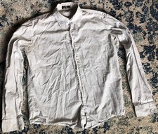 Paul Jones Men s Medium Long Sleeve Dress Shirt White Button Up