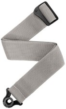 D'Addario Auto Lock Guitar Strap Silver PolyPropylene PWSAL405