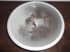 DEKORATIVE BEMALTE PORZELLANSCHALE VON LYNGBY COPENHAGEN #7357