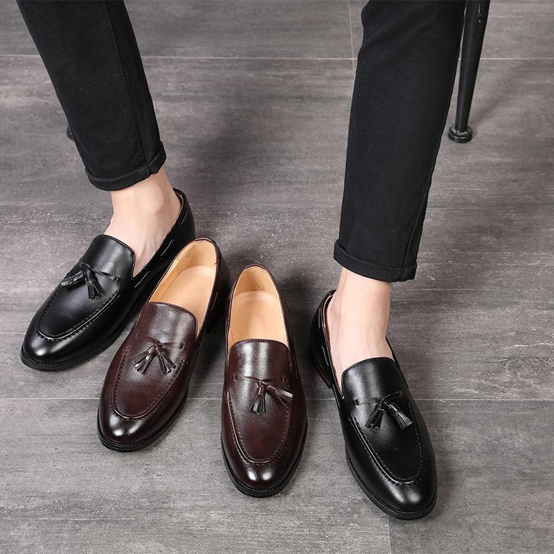 Men Casual Retro Driving Pull On Loafer Pump Tassels  display picture 1