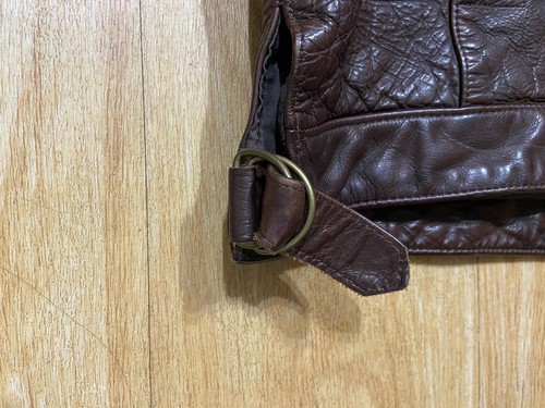 John Varvatos Lederjacke Medium Kalbsleder Gr. 50 Full Zip braun Reißverschlusstaschen - Bild 20 von 24