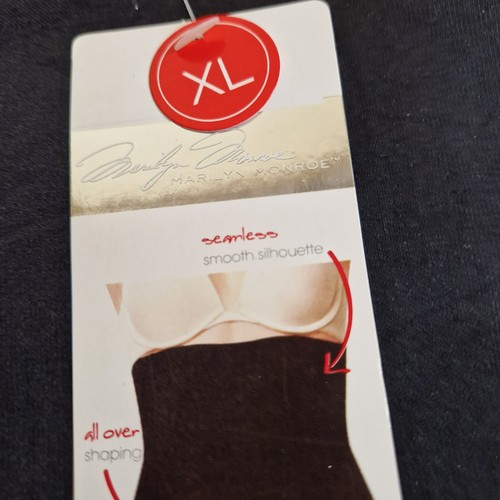 'MARILYN MONROE' HIGH WAISTED TUMMY SHAPER. BLACK SIZE XL. SEAMLESS.BNWT - Picture 5 of 6