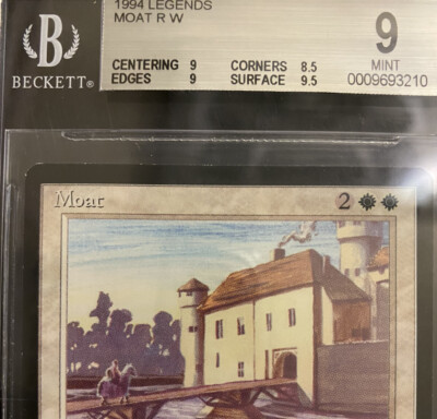 moat mtg card Moat - BGS 9 MINT - Legends - MTG - Legacy - MTG - Reserved List