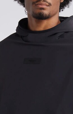 FEAR OF GOD ESSENTIALS NYLON AND FLEECE HOODED SWEATER In