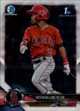2018 Bowman Draft Chrome #BDC-77 Drevian Williams-Nelson Los Angeles Angels