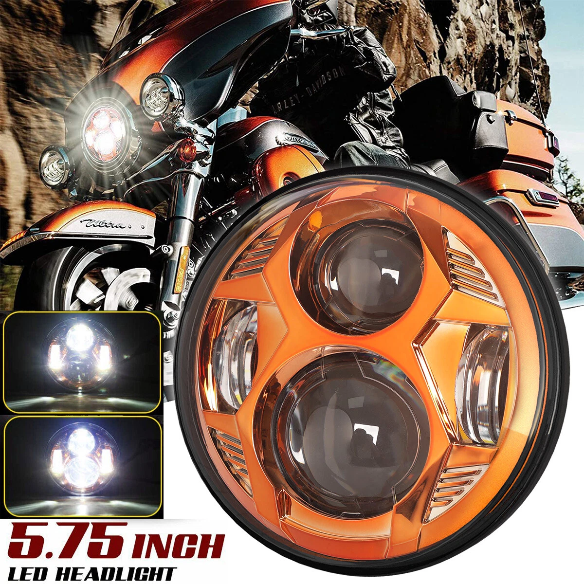Led projector headlight for cheap bike
