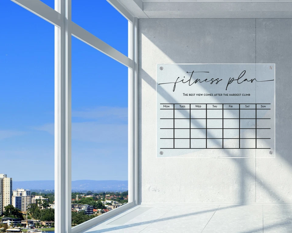 Acrylic Calendar Modern Family Planner Personalised Message Board Zoom Backdrop - Image 2 of 4