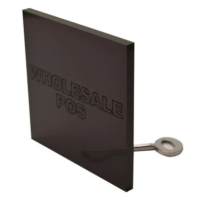 Grey Smoke Black Tinted Acrylic Perspex Sheet Plastic A5 A4 & A3 in 3mm & 5mm