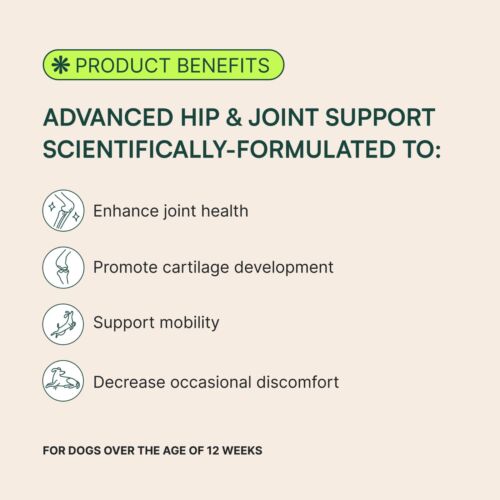 Wuffes Hip & Joint Supplement for Large Breed Dogs, 30 Pork Flavored Chews - Picture 3 of 5