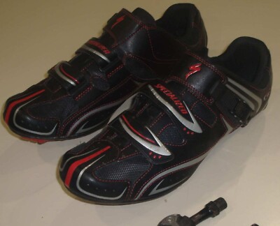 SPECIALIZED ELITE RED CYCLING SHOES BLACK / RED US 12.25  display picture 3