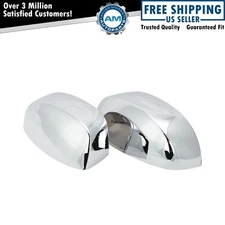 Chrome Side View Mirror Caps Left & Right Pair Set for Silverado Sierra Truck