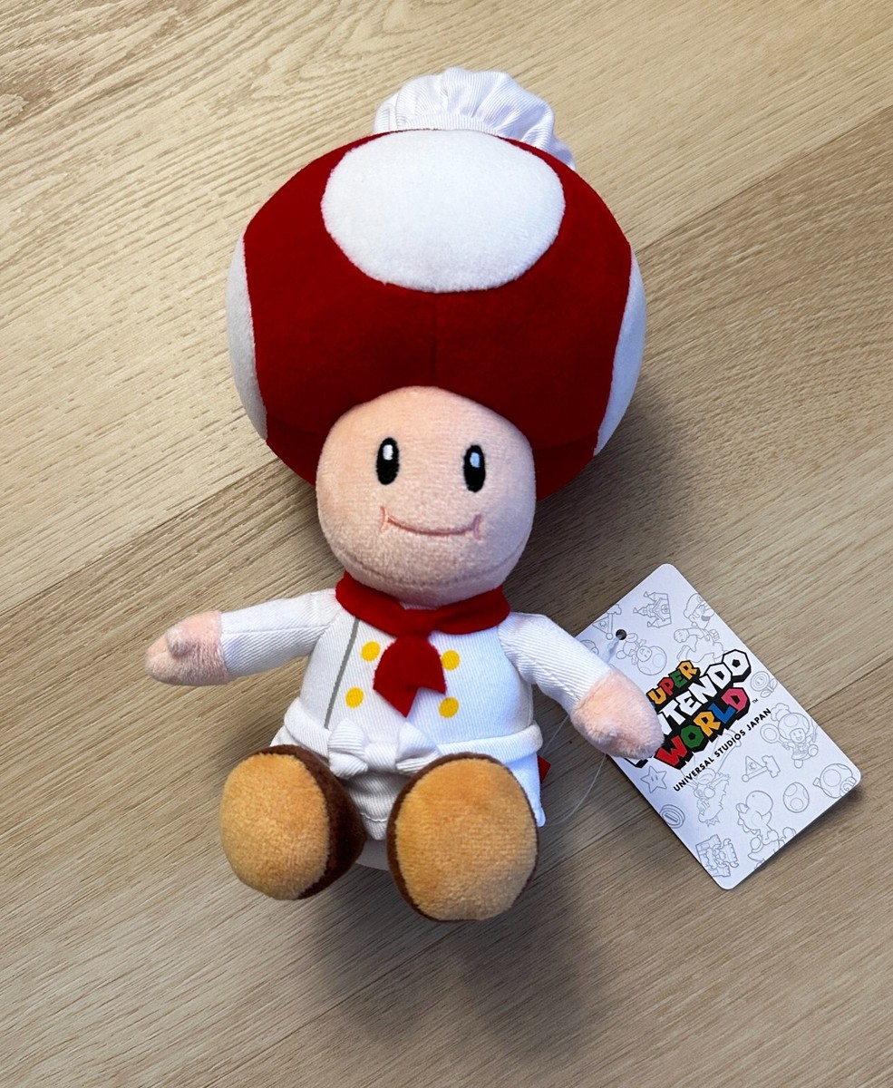 Super Nintendo World Chef Toad Plush, Kinopio Universal Studios