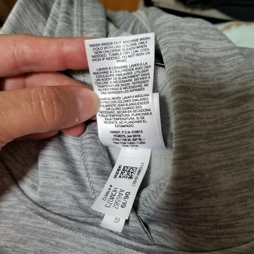 ADIDAS Gray Sweatshirt Hoodie with Blue Lettering and Stripes. Long Sleeves. New - Picture 7 of 9