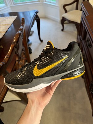 NIKE Zoom Kobe VI 8.5 ブラック/イエロー Nike Zoom Kobe VI 6 Black Del Sol 429659 002 Yellow White Sz 9 US