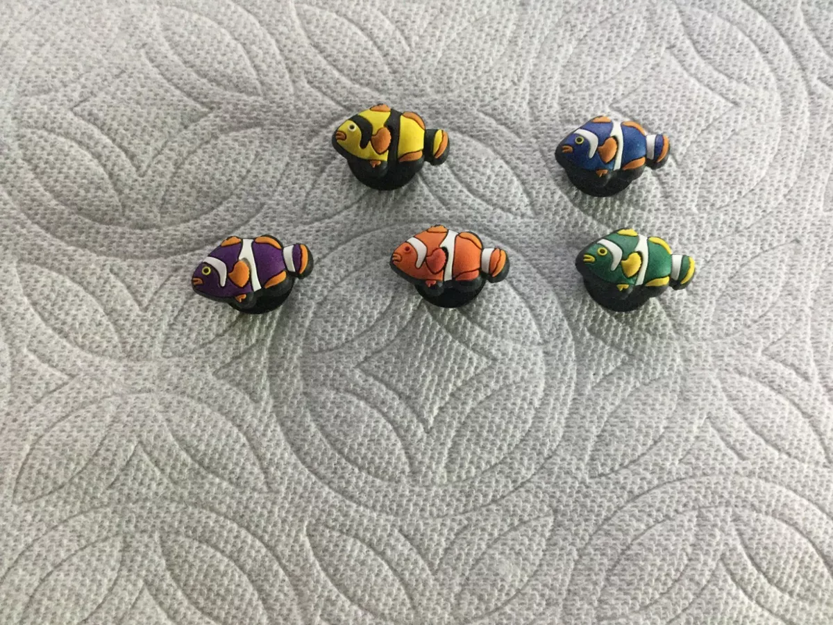 FISH JIBBITZ FISH SHOE CHARMS CLOWN FISH JIBBITZ ANGEL FISH JIBBITZ CLOWN  FISH