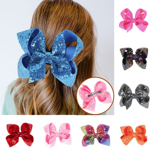 Lot de 5 pinces à cheveux en satin avec nœud élégant