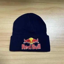 New! Embroidered Red Bull Energy Drink Beanie Premium Fit