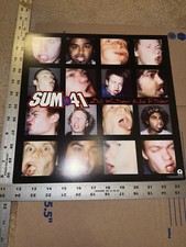 SUM 41 2001 All Killer No Filler original 2 sided PROMO poster flat