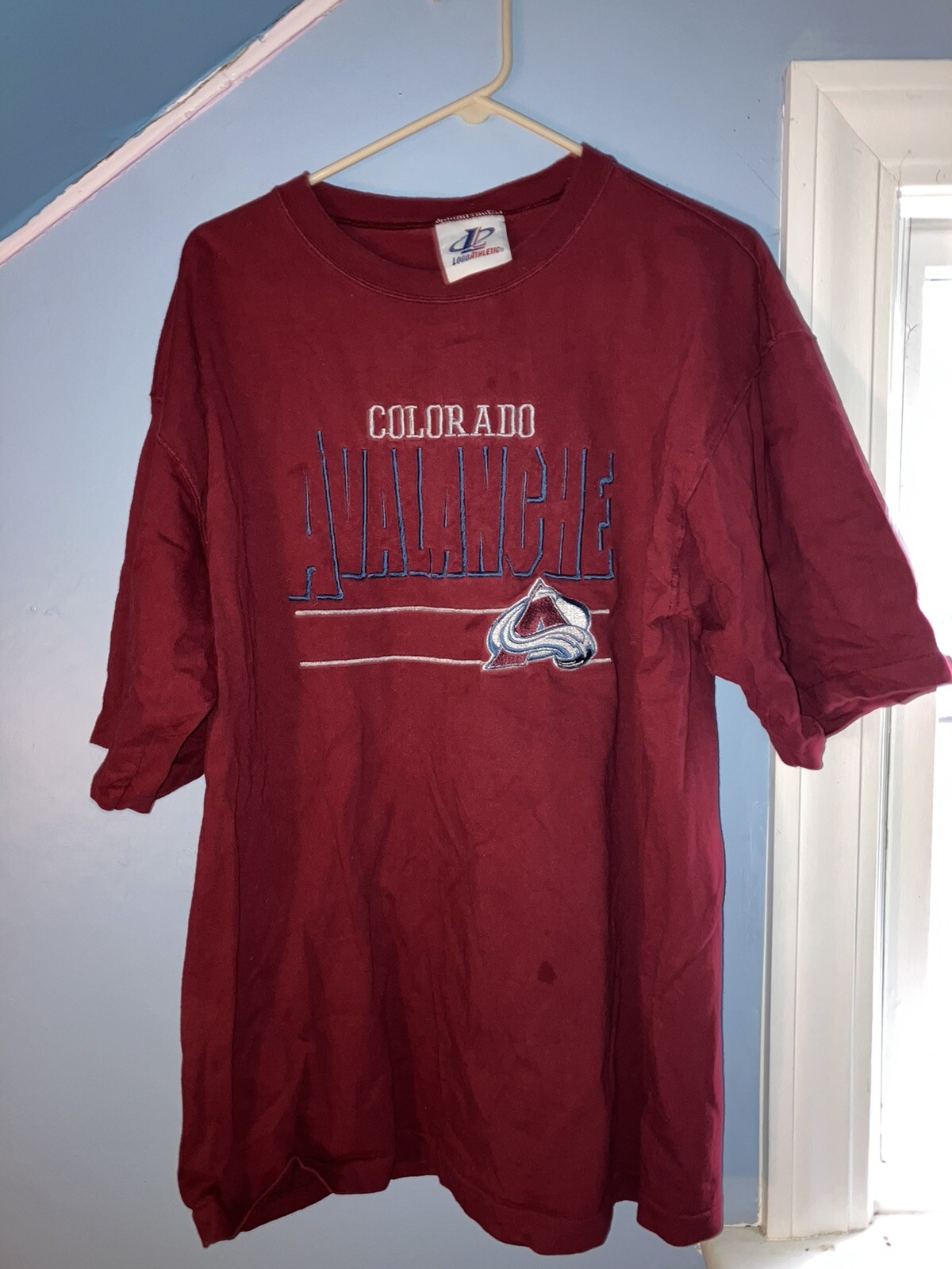 Vintage Logo Athletic Colorado Avalanche Shirt Size X… - Gem
