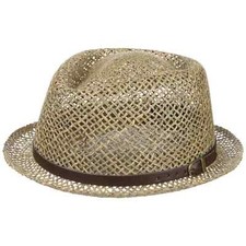LIPODO Coyuca Vented Pork Pie Strohhut Sommerhut Hut Strandhut Sonnenhut