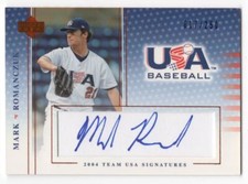 2005 Upper Deck USA Baseball National Team Signatures Blue Mark Romanczuk #S-34