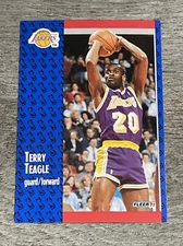 Terry Teagle 1991-92 Fleer Lakers #103   *L85*