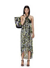 Peter Pilotto Target Womens XL Beach Halter Maxi Dress Coverup Floral Striped
