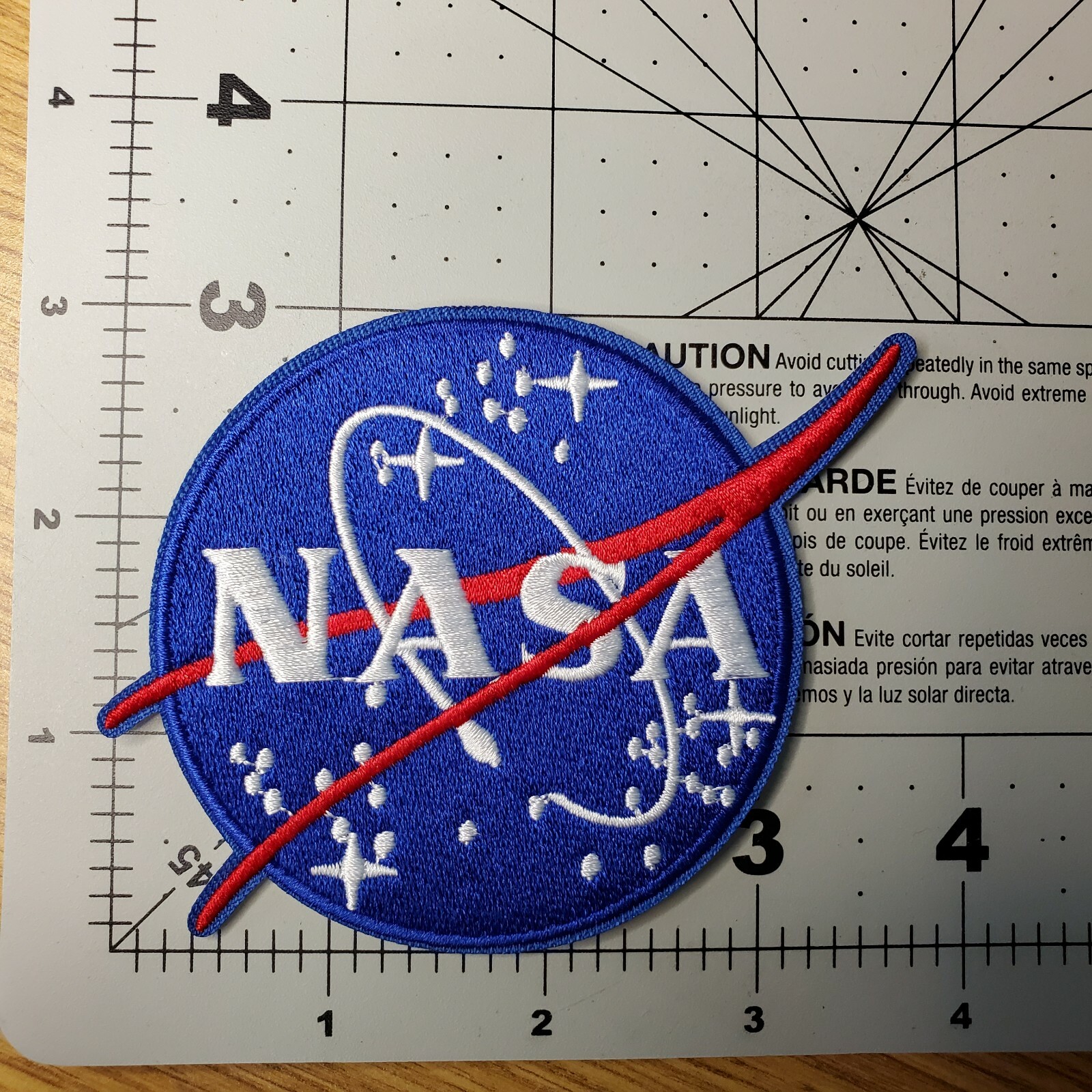 NASA Meatball embroidered Patch 3 inches tall