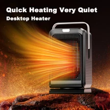 1000W Portable Space Heater - 90° Full Oscillation Fast Heating For Indoor 