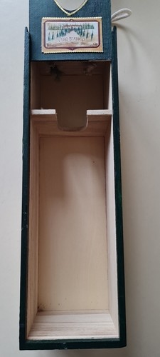 Decorative Wooden Wine Holder Boxes Empty x3 Advertising Decor Rope Handles - Picture 6 of 21