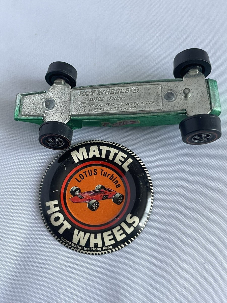 Vintage Hot Wheels Redline Lotus Turbine with Button, 1969