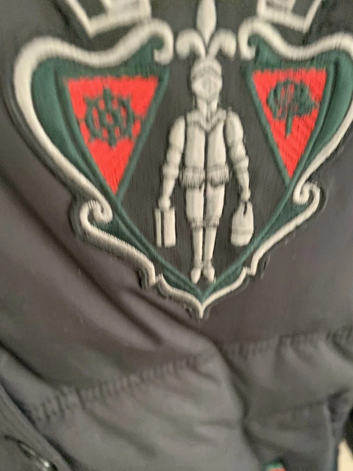 Gucci giacca invernale giubbino di pelle nero leather jacket logo piumino down XS