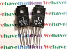 2SD1407 / D1407 / TRANSISTOR / TO220 / 2 PIECES (qzty)