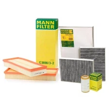 Mann Oil Air Carbon Cabin Filter Service Kit For Benz C216 W221 CL550 S550 5.5L