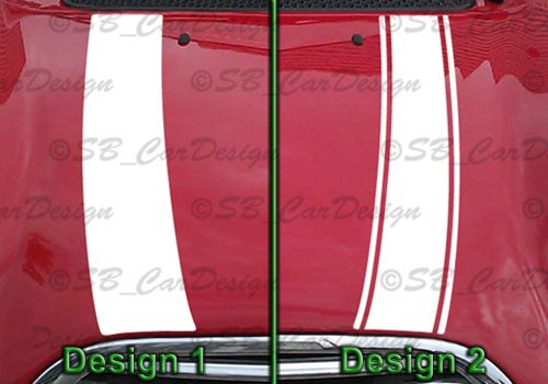 Streifen Stripes Aufkleber Motorhaube f. R50 R52 KEIN *S* Modell MINI COOPER One - Picture 2 of 3
